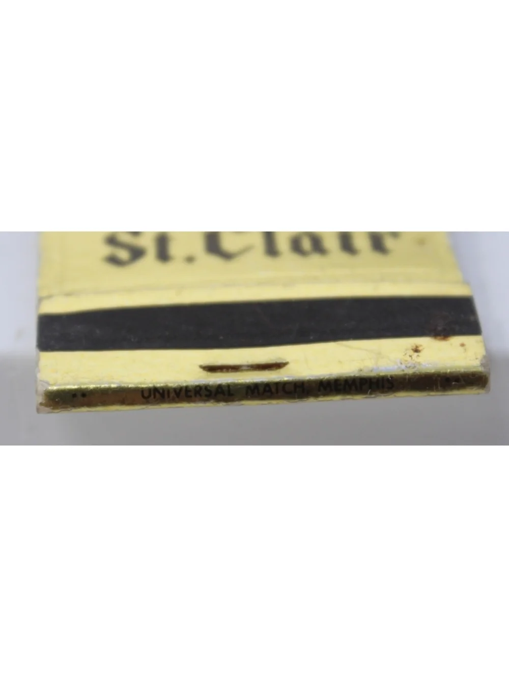 Vintage 60s Gold Matchbook Cafe St. Clair Cloverleaf Shopping Center Memphis, TN